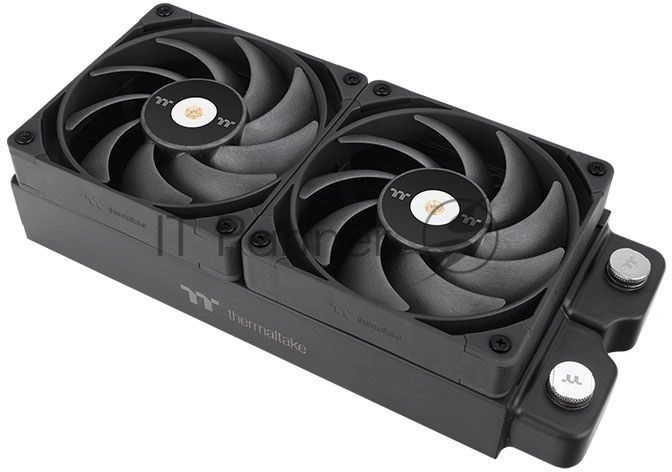 Вентилятор для корпуса Thermaltake Toughfan 14 Pro черный (2 шт.), 140 мм, 500-2000 об/мин, 31.6 дБ, 4 pin PWM, без подсветки