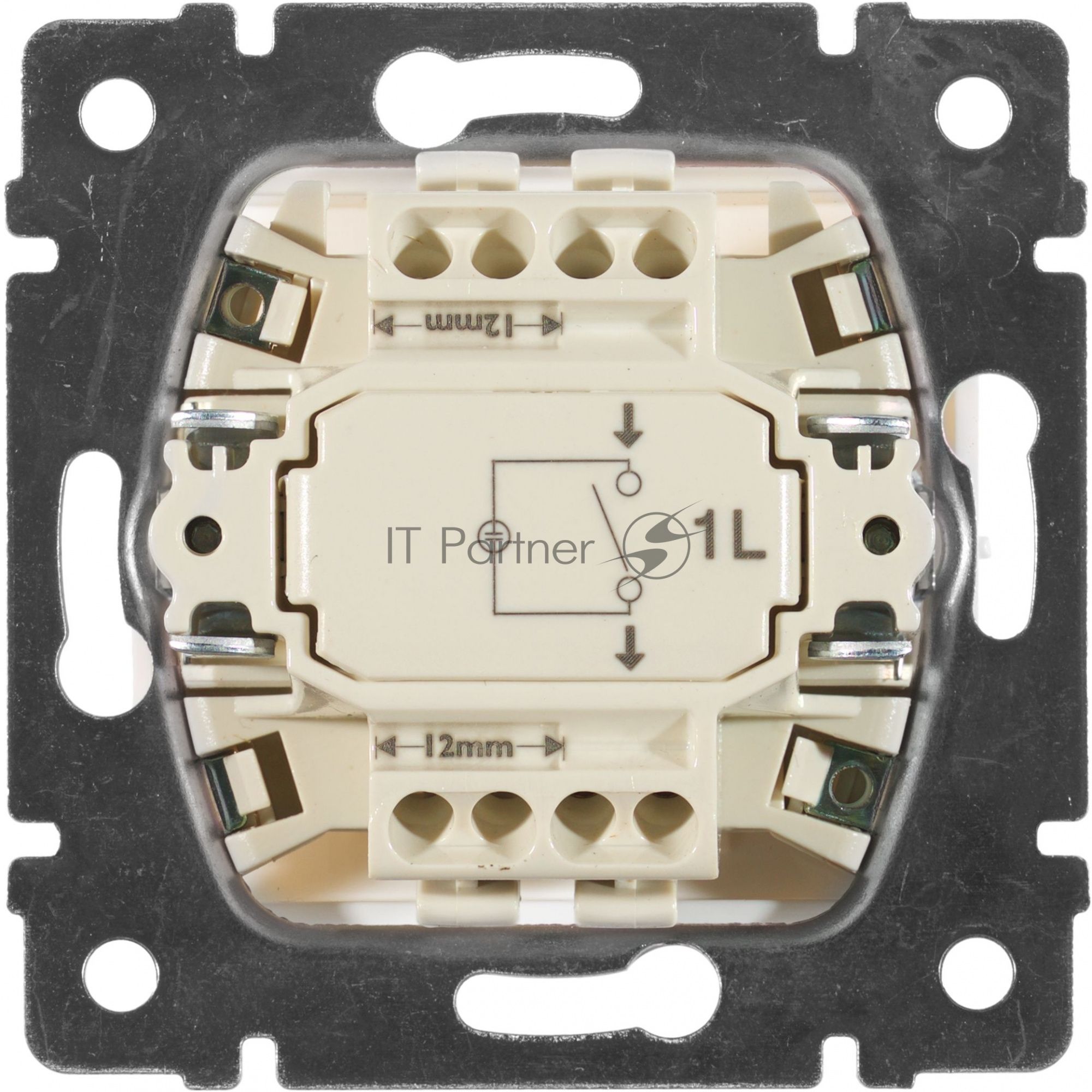 Механизм выключателя 1-кл. СП Valena 10А IP31 с зел. инд. бел. Legrand 774410