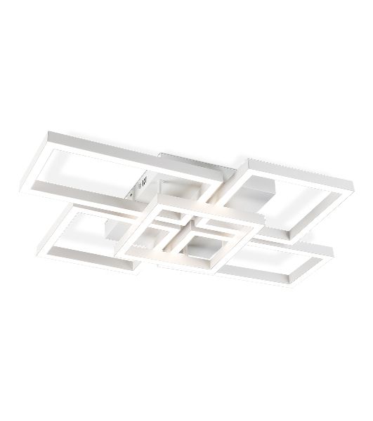 Потолочный светодиодный светильник Ambrella light FA1011/4+1 WH белый 90W 3000K-6400K 710*490*95 (ПДУ ИК)