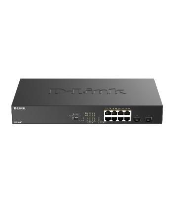 Коммутатор D-Link DGS-1010P/B1A, 8×1 Гбит/с + 2×1 Гбит/с SFP, неуправляемый