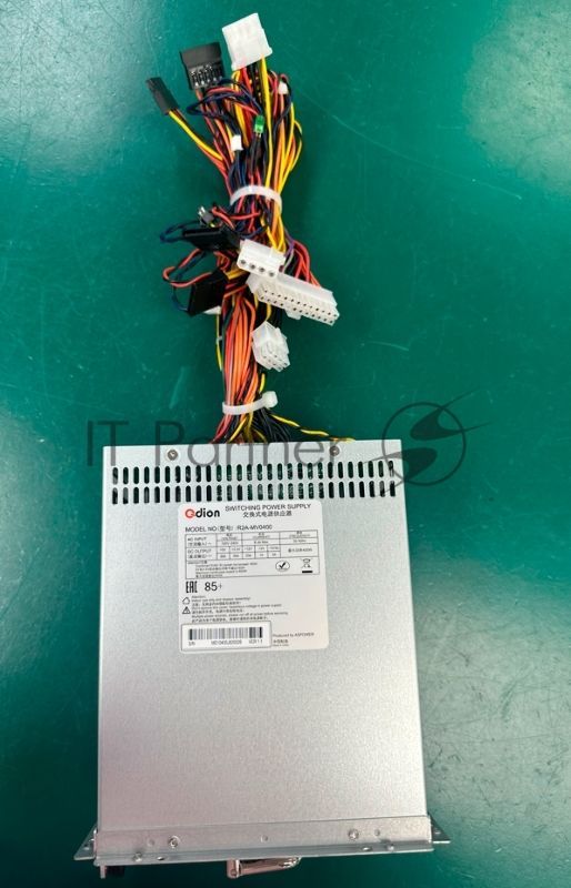 Блок питания серверный Server power supply Qdion Model R2A-MV0400 P/N:99RAMV0400I1170111 ATX Mini Redundant 400W Efficiency 85+, Cable connector: C14