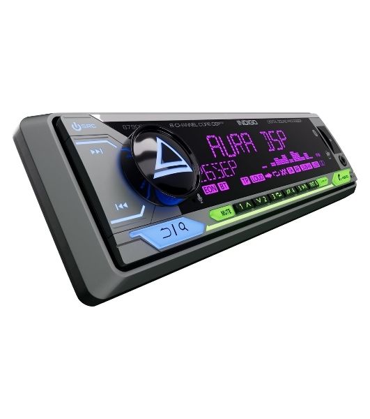 Автомагнитола AURA INDIGO-879DSP, 1 DIN, Bluetooth, USB Type-A, AUX, пульт ДУ