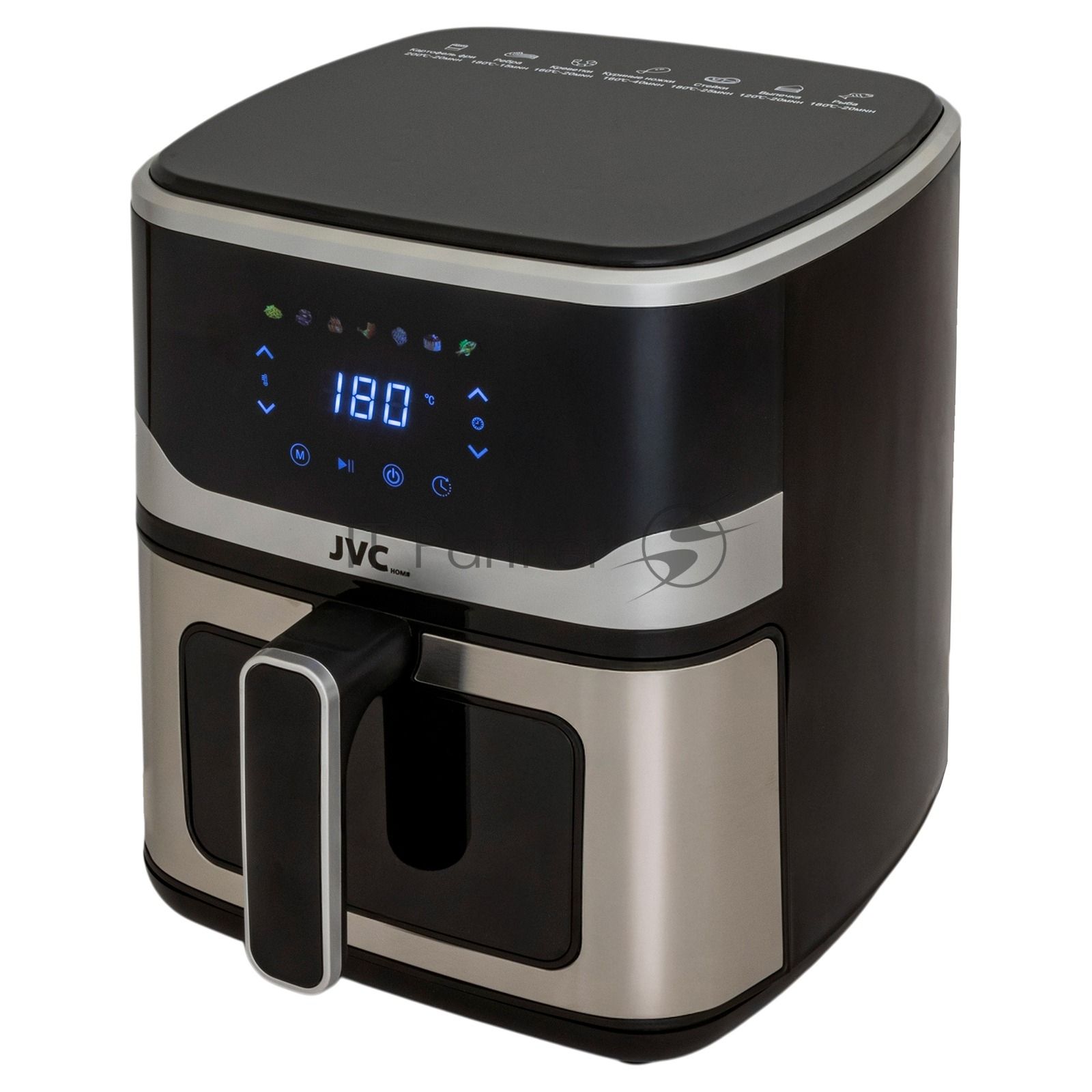 Аэрогриль JVC JK-MB054 черный, 1800 Вт, 6 л, сенсор, 7 программ