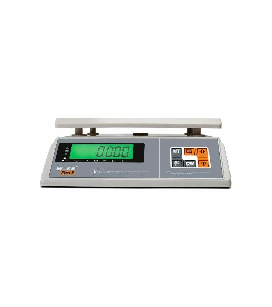 Весы фасовочные Mertech M-ER 326AFU-15.1 LCD (3060) белый, до 15 кг