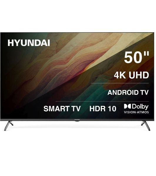 Телевизор Hyundai 50" H-LED50BU7009 черный LED UHD 60Hz Smart TV