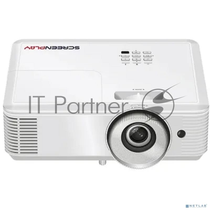 Проектор ScreenPlay INFOCUS [SP124] DLP, 4000 lm, XGA, 30 000:1, 1.942.16:1, HDMI 1.4, VGA in, S-Video, 3.5mm in/out, USB-A, лампа 15 000ч.(ECO mode), 3W, 27дБ, 2,9 кг, БЕЛЫЙ