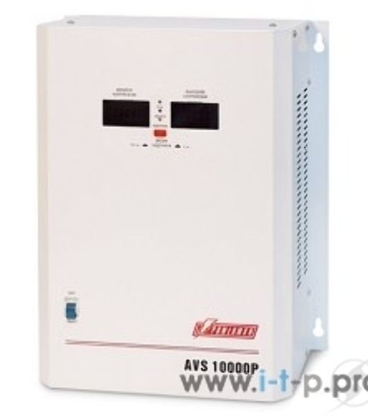 Стабилизатор напряжения Powerman AVS 10000P White (10000ВА,50А,КПД 98%, циф. индикация вх./вых. напряж.)