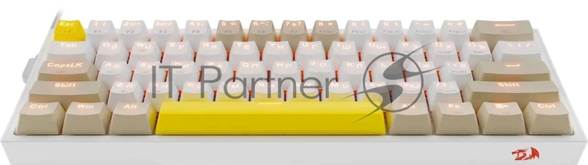 Клавиатура Redragon Fizz проводная, USB Type-A, белый