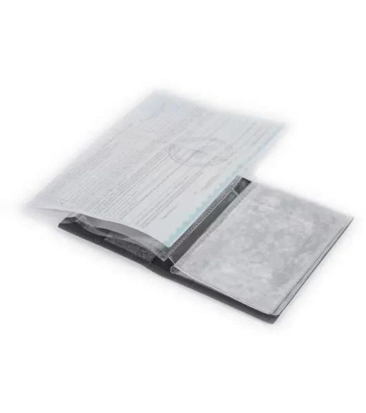 Обложка для документов Piquadro Black Square PP5256B3/N, черный, натур.кожа