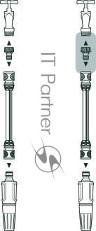 Штуцер GARDENA 18200резьбовой 1/2''