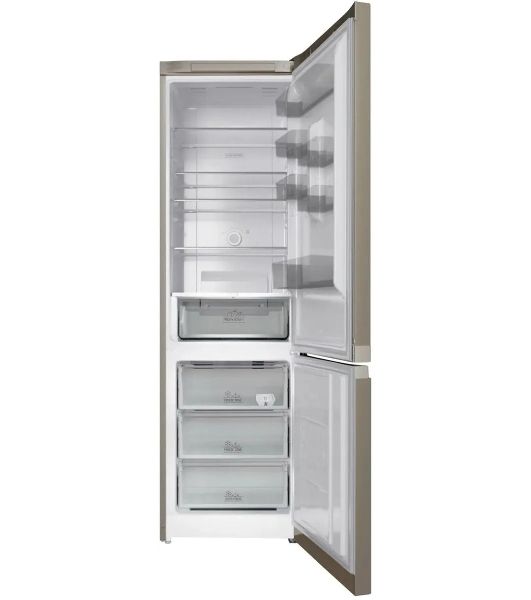 Холодильник Hotpoint HT 6200 BZ бронзовый двухкамерный 240/83л морозилка снизу, No Frost