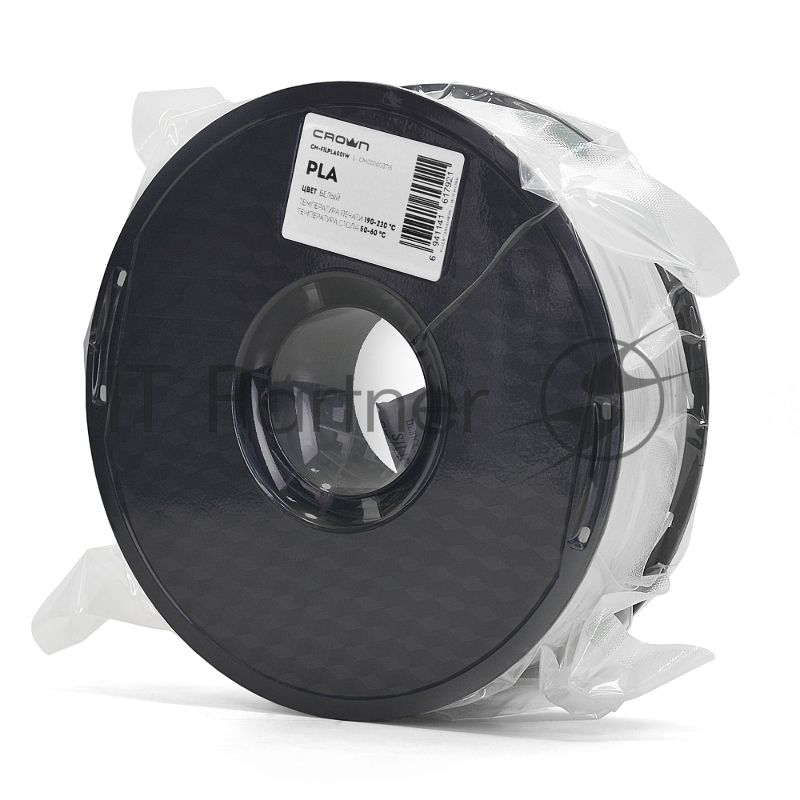 Филамент Crown Micro CM-FILPLA001W PLA 1.75 1кг белый