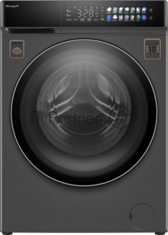 Стиральная машина Weissgauff WM 996 Autodose Inverter Touch серая, загрузка фронтальная 11кг, 1400 об/мин., класс: A+++