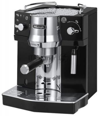 Кофеварка эспрессо DeLonghi EC820.B 1450Вт серебристый/черный