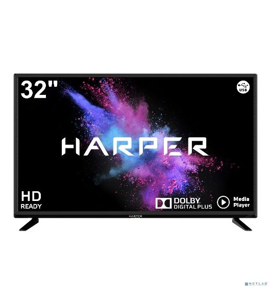 Телевизор Harper 32" 32R690T черный LED HD 60Hz