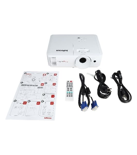 Проектор InFocus IN114.AA DLP, 4000 lm, XGA, 30 000:1, 1.94~2.16:1, HDMI 1.4, VGA in, S-Video, 3.5mm in/out, USB-A, лампа 15 000ч.(ECO mode), 3W, 27дБ, 2,9 кг, БЕЛЫЙ