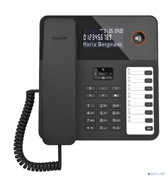 Телефон проводной Gigaset DESK600 черный