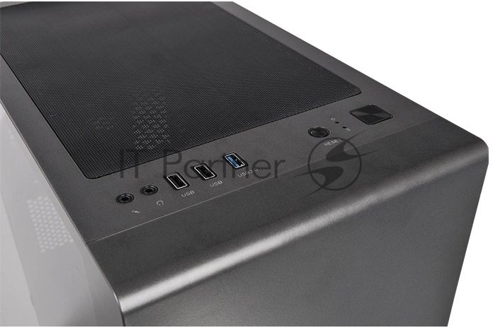 Компьютерный корпус S100 TG CA-1Q9-00S1WN-00 Black/Win/SPCC/Tempered Glass*1/120мм Standard Fan*1