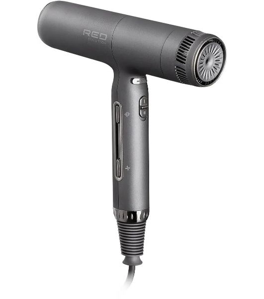 Фен Red Solution F582 серый/серебристый, 1500 Вт, ионизация