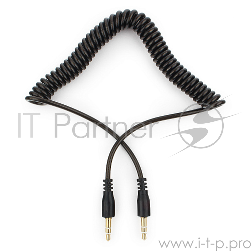 Кабель аудио Cablexpert CCA-405-6, Jack3.5 - Jack3.5, 2м, спиральный