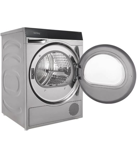 Сушильная машина Korting KD 69IHP10 An антрацит, 10 кг, сушка - конденсационная, программ - 12, 59.5 x 85 x 62.7 см