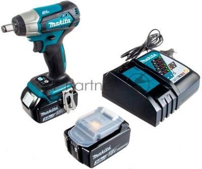 Гайковерт акк Makita DTW181RFE (уд) б\щет,18В, 2х3АчLi-Ion,0-3600у\м,180Нм, квадрат 1\2",1.2кг, по Гайковерт акк Makita DTW181RFE (уд) б\щет,18В, 2х3АчLi-Ion,0-3600у\м,180Нм, квадрат 1\2",1.2кг, по