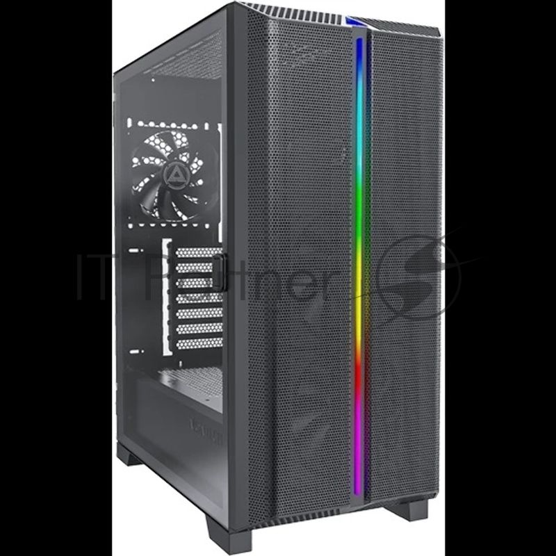 Компьютерный корпус Montech SKY ONE Lite черный без БП ATX 3x120mm 2xUSB3.0 1xUSB3.1 audio bott PSU