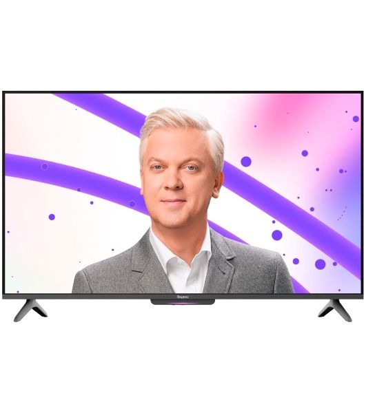 Телевизор Яндекс 65" YNDX-00077 черный LCD DLED 4K UHD 60Hz Бейсик с Алисой на YaGPT