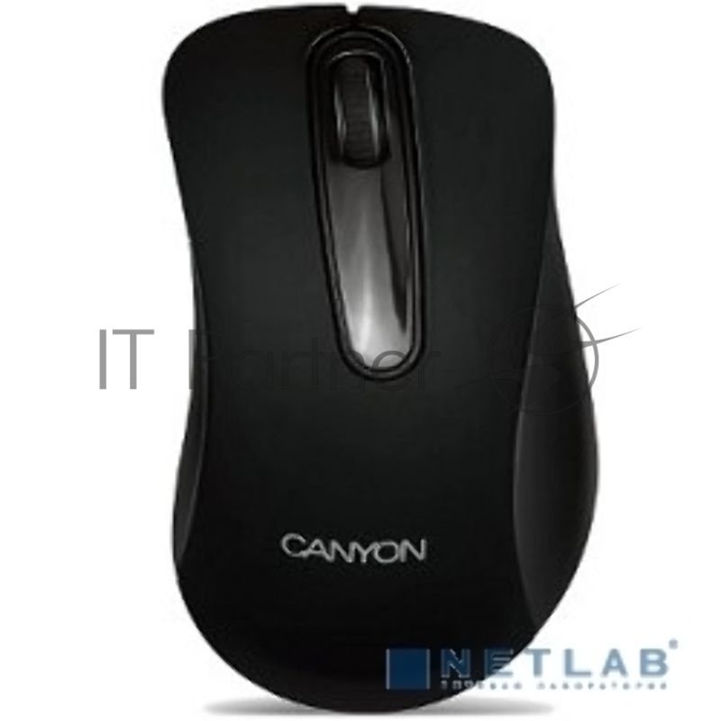 Мышь проводная Canyon CM-2 черный, 800 dpi, USB, кнопки - 3