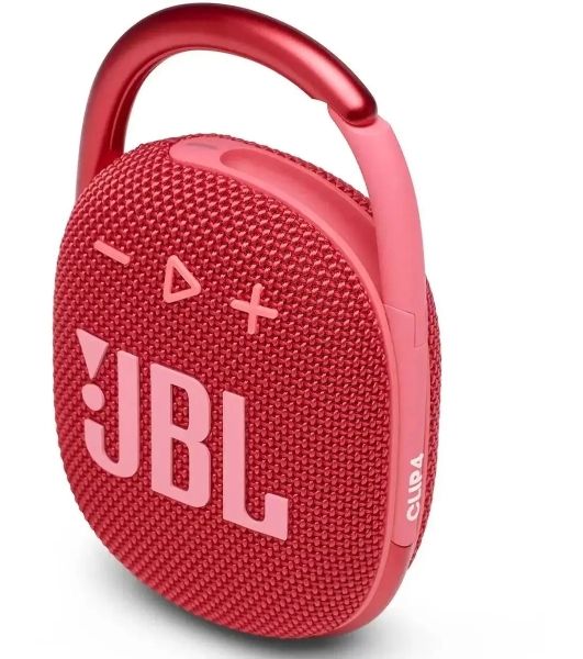 Колонка портативная JBL Clip 4 красный 5W 1.0 BT 15м 500mAh (JBLCLIP4REDAM)