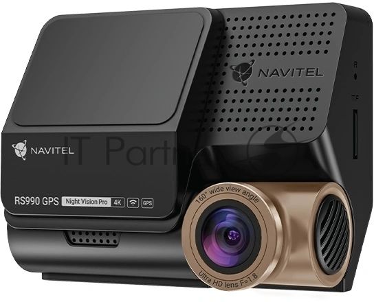 Видеорегистратор Navitel RS990 GPS, 3840x2160, 3", с камерой заднего вида, GPS, Wi-Fi, G-сенсор, датчик движения, GPS-информатор