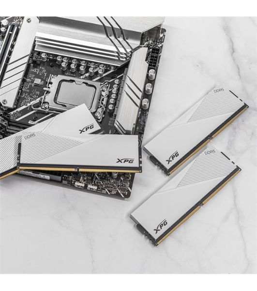 Оперативная память XPG Lancer, DDR5, 64GB (2x32GB), 6000MHz, CL30, DIMM, с радиаторами, белый