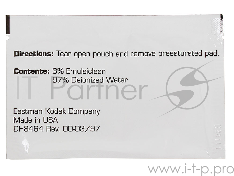 Салфетки для чистки резиновых роликов Kodak Roller Cleaning (упаковка из 24 пакетов)