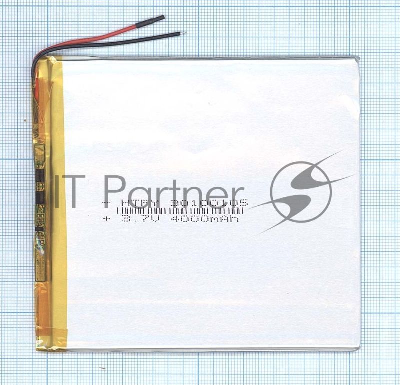 Аккумулятор Li-Pol (батарея) 3x100x105мм 2pin 3.7V/4000mAh