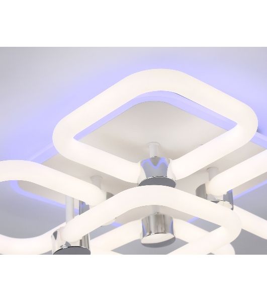 Потолочный светодиодный светильник FA3861/4+1 WH белый 70W 3000K-6400K+RGB 400*400*115 (ПДУ РАДИО 2.4G)