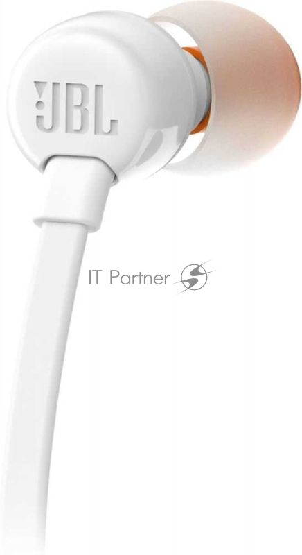 Проводные наушники JBL Tune 110 белый, внутриканальные, Jack 3.5 мм