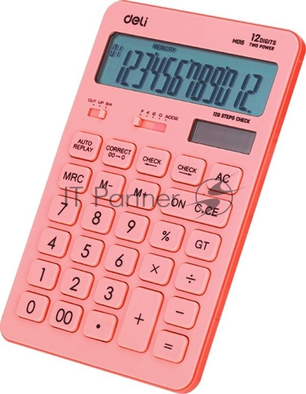 Калькулятор настольный Deli Touch EM01541 красный 12-разр.
