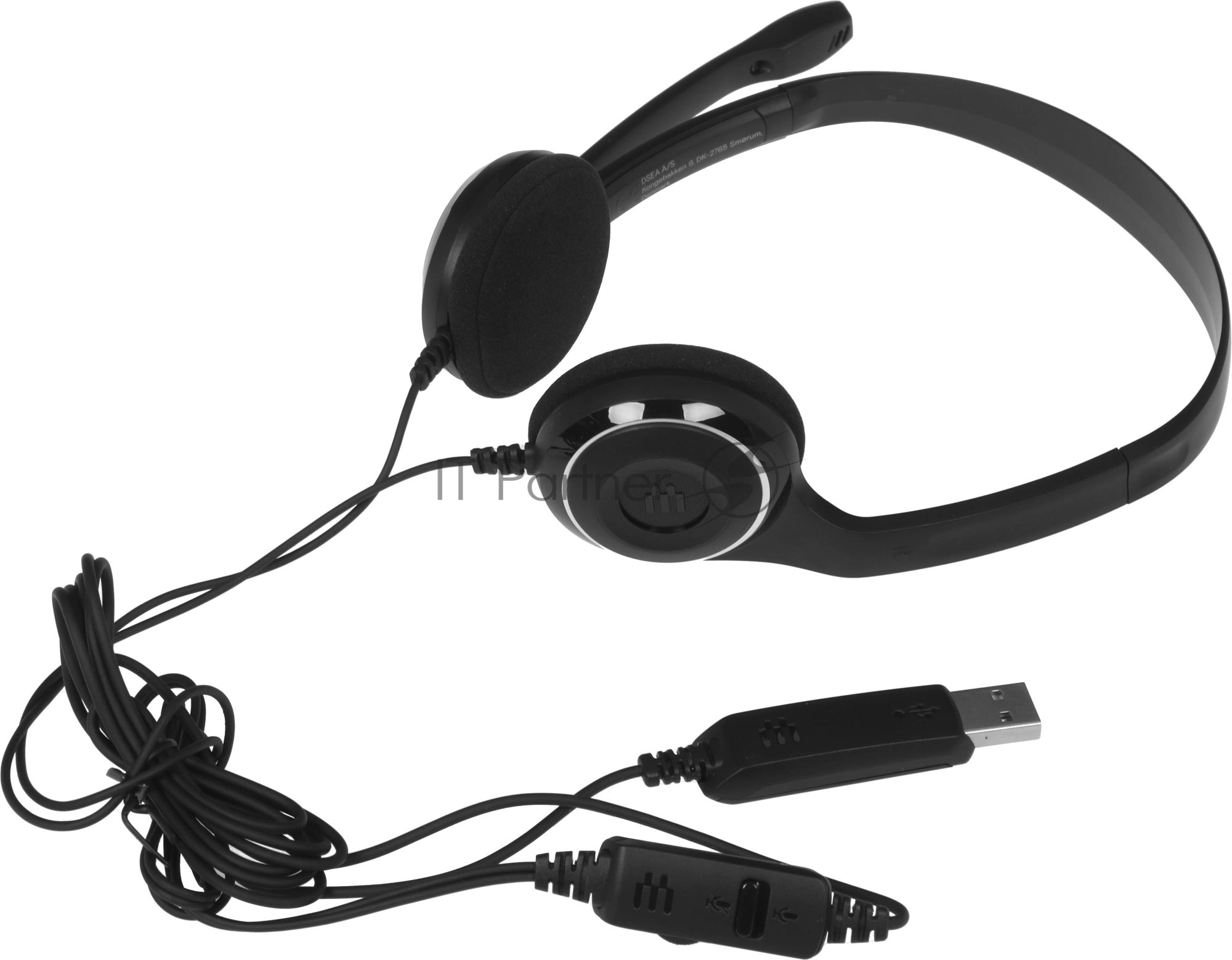 Гарнитура EPOS PC 8 чёрный, проводная, USB, подвижный микрофон, выключение микрофона