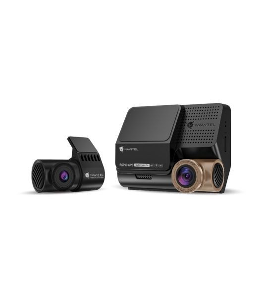 Видеорегистратор Navitel RS990 GPS, 3840x2160, 3", с камерой заднего вида, GPS, Wi-Fi, G-сенсор, датчик движения, GPS-информатор