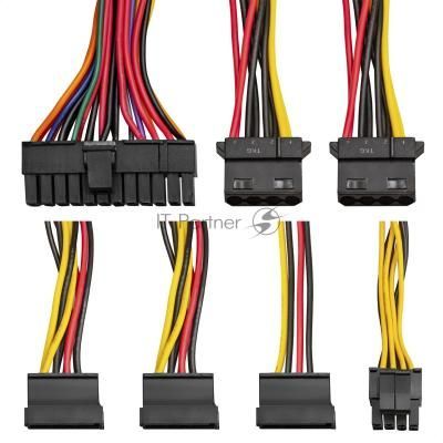 Блок питания 350W ExeGate F350S (Flex ATX, for ITX case, 4cm fan, 24pin, (4+4)рin, 3xSATA, 2xIDE)