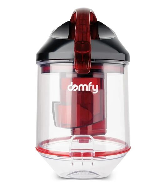 Пылесос Domfy DSC-VC704 черный/красный, 400/2400 Вт, уборка сухая, пылесборник контейнер 3 л