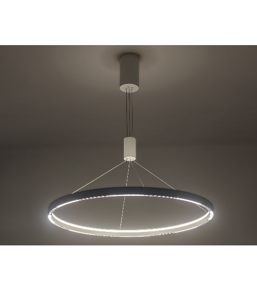 Подвесной светодиодный светильник Ambrella light FL5855 WH белый 40W 3000K/4200K/6400K D800*860 (без ПДУ)