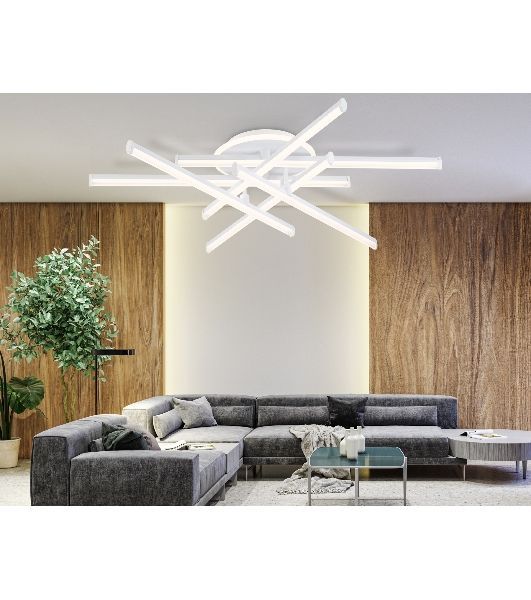 Потолочный светодиодный светильник Ambrella light FL6251 WH белый 97W 3000K-6400K 805*760*170 (ПДУ ИК)