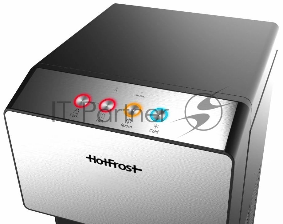 Кулер для воды Hotfrost V450ASM, нижняя загрузка, нагрев 90 °С, охлаждение 10 °С, черный/серебристый