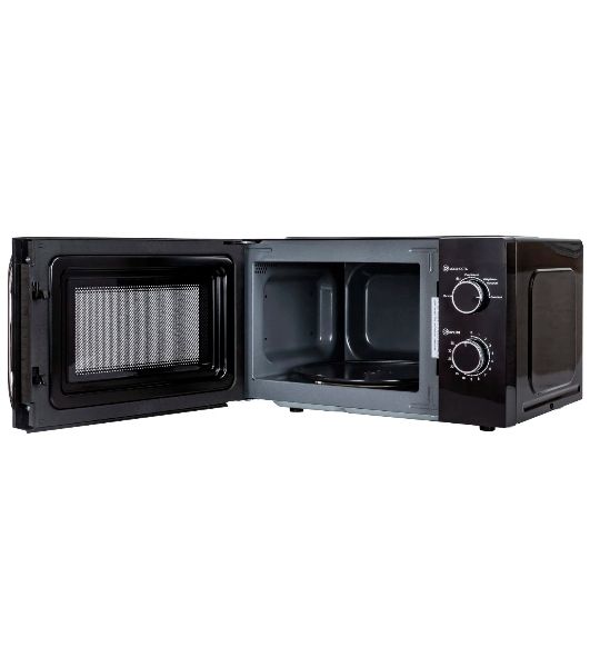 Микроволновая печь JVC JK-MW146M черный/серебристый, 20 л, 700 Вт, переключатели - поворотный механизм