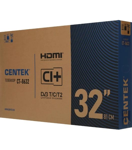 Телевизор Centek 32" CT-8632 черный LED HD 60Hz