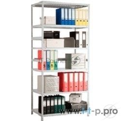 Металлические стеллажи Стеллаж MS 220/100х60/6 (Размеры внешние (ВхШхГ) 2200х1000х600 мм, 6 полок, с единой стойкой)