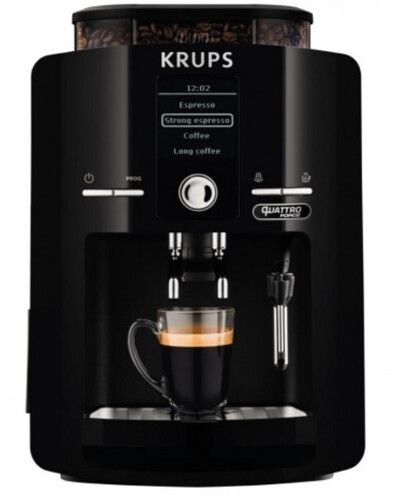 Кофемашина Krups Espresseria EA82F010 1450Вт черный/нержавеющая сталь