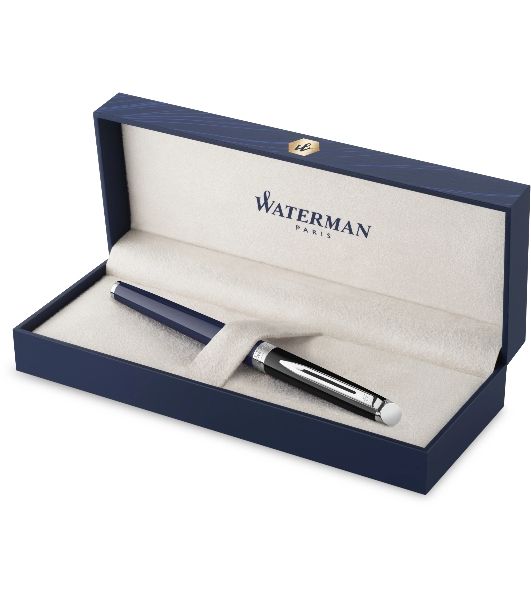 Ручка перьевая Waterman Hemisphere Colour Blocking (2202847) Blue/Black CT, F, сталь нержавеющая, подарочная коробка