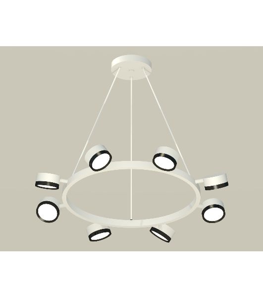 Светильник Ambrella light XB9195151/8 SWH/PBK белый песок/черный полированный GX53 (C9195, N8113)